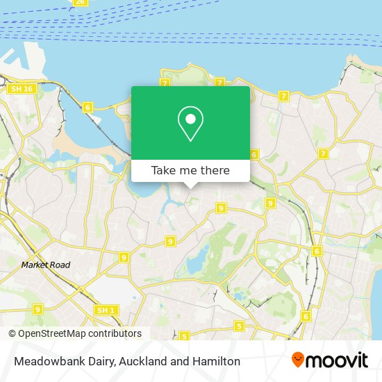 Meadowbank Dairy map