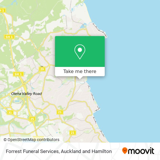 Forrest Funeral Services map