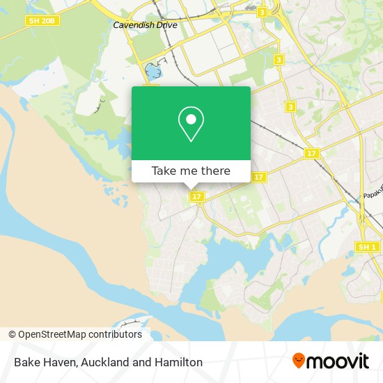 Bake Haven map