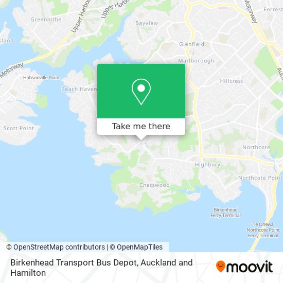 Birkenhead Transport Bus Depot map