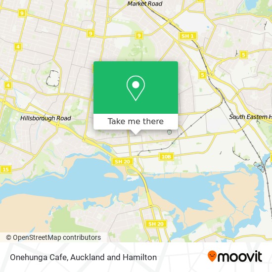 Onehunga Cafe map