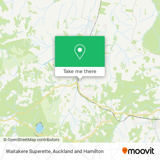 Waitakere Superette map