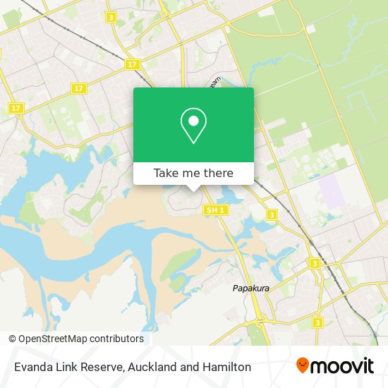 Evanda Link Reserve map