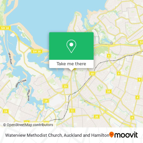 Waterview Methodist Church map