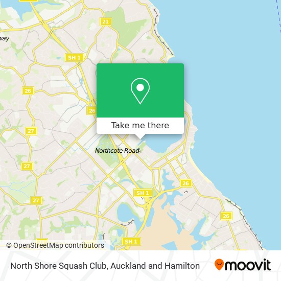 North Shore Squash Club map