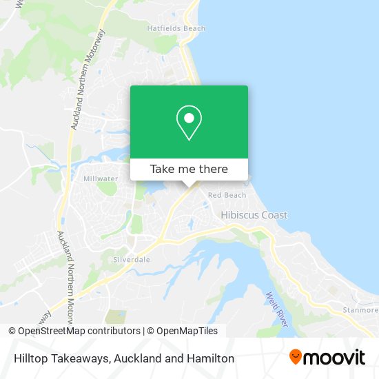 Hilltop Takeaways map