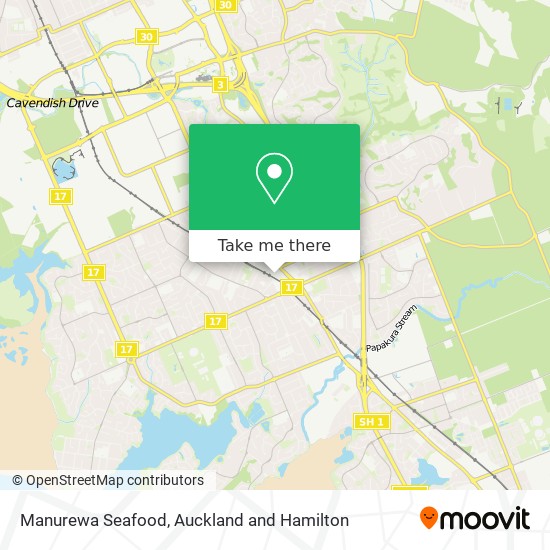 Manurewa Seafood map