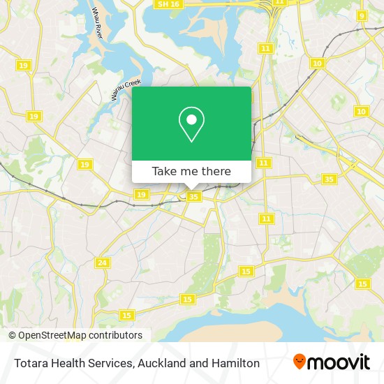 Totara Health Services地图
