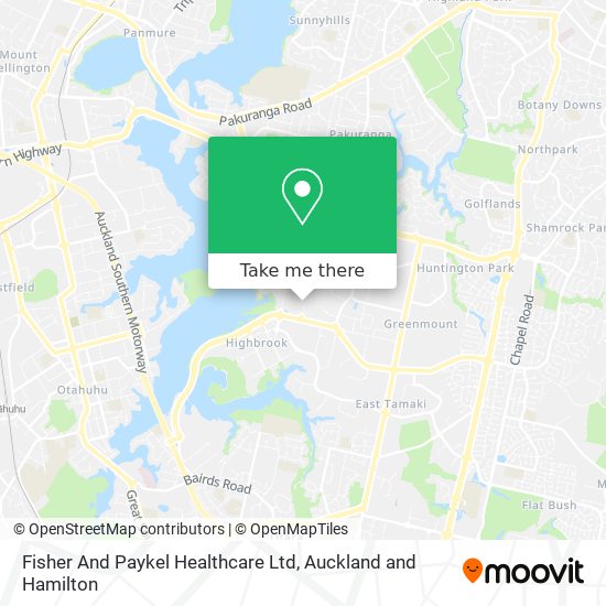 Fisher And Paykel Healthcare Ltd map