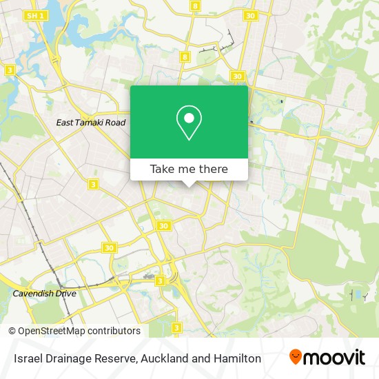 Israel Drainage Reserve地图
