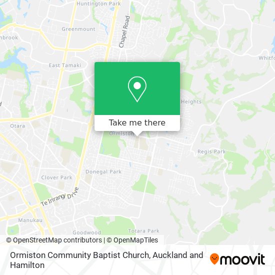 Ormiston Community Baptist Church map
