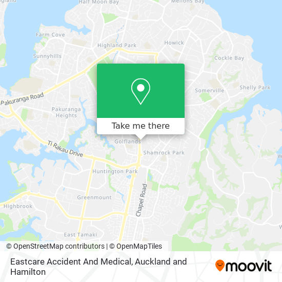 Eastcare Accident And Medical map