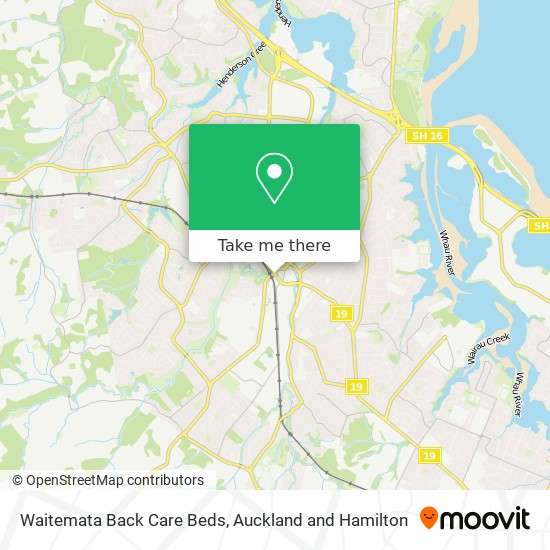 Waitemata Back Care Beds地图