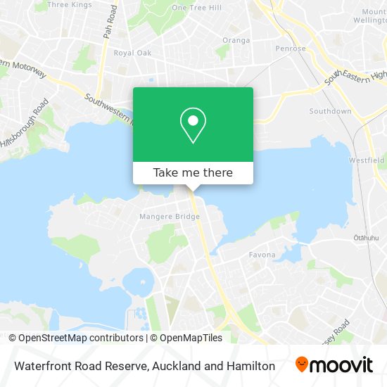 Waterfront Road Reserve map