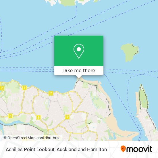 Achilles Point Lookout map