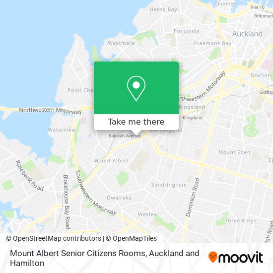 Mount Albert Senior Citizens Rooms map