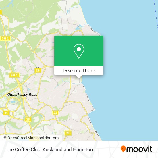 The Coffee Club map