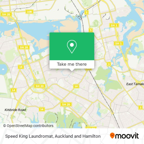 Speed King Laundromat map