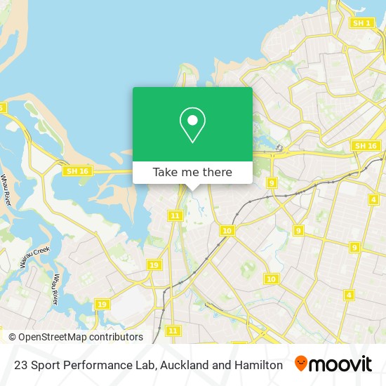 23 Sport Performance Lab map