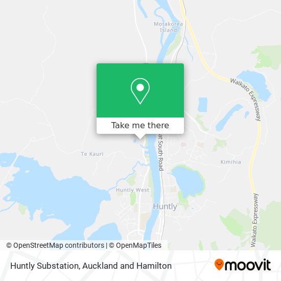 Huntly Substation map
