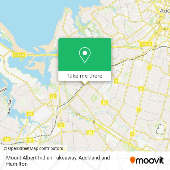 Mount Albert Indian Takeaway map