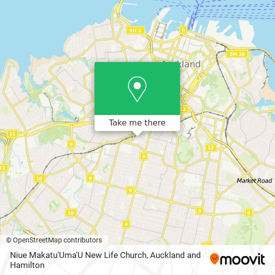 Niue Makatu'Uma'U New Life Church map