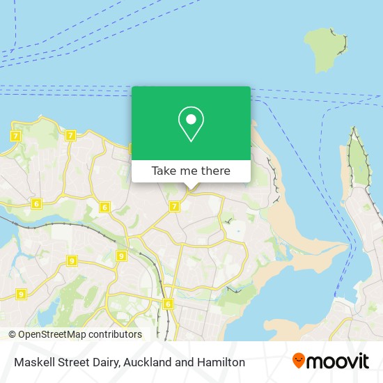 Maskell Street Dairy map