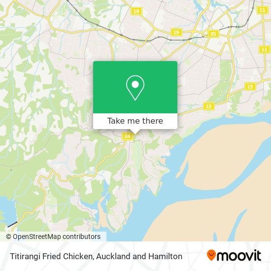 Titirangi Fried Chicken map