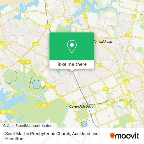 Saint Martin Presbyterian Church map