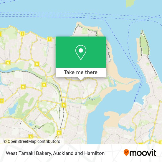 West Tamaki Bakery map