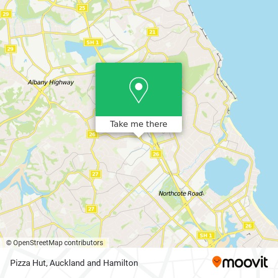 Pizza Hut map