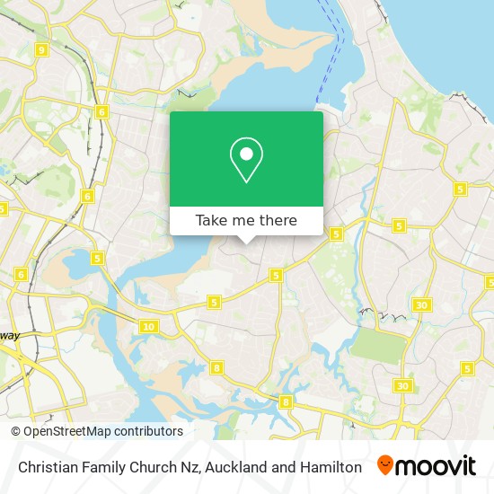 Christian Family Church Nz map