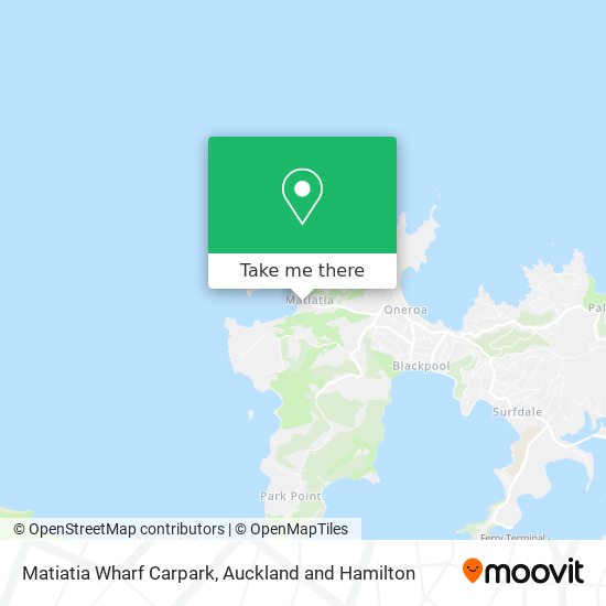 Matiatia Wharf Carpark map