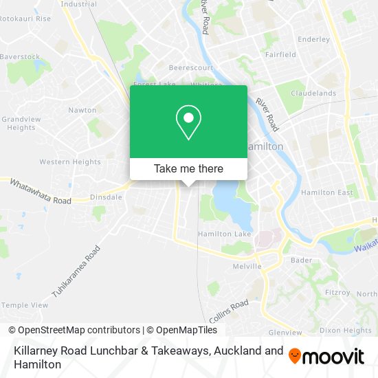 Killarney Road Lunchbar & Takeaways map