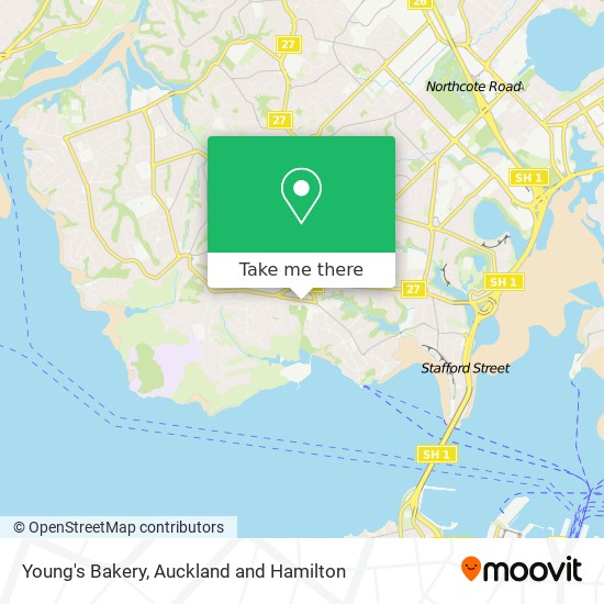 Young's Bakery map