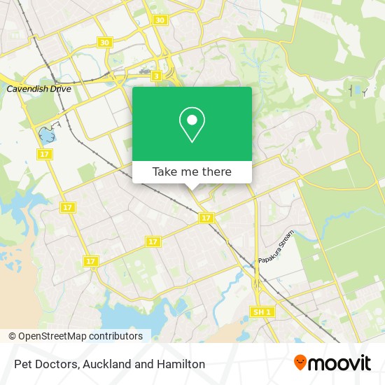 Pet Doctors map