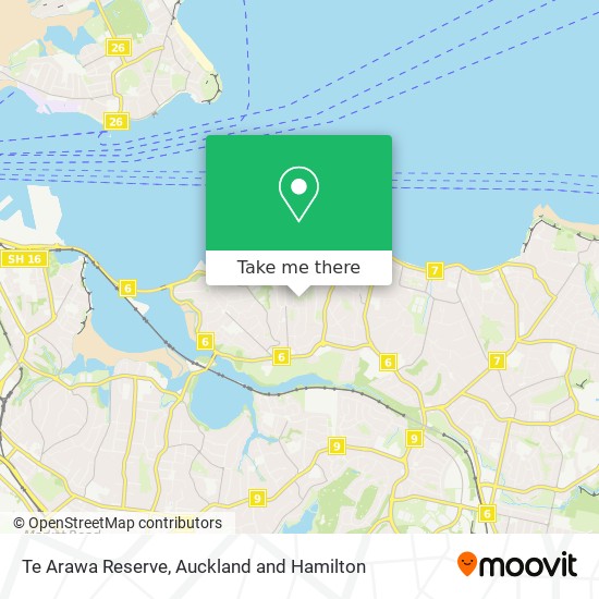 Te Arawa Reserve map