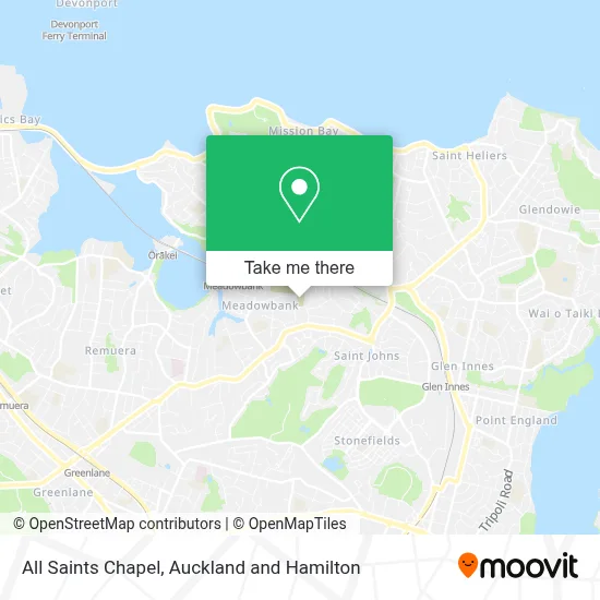 All Saints Chapel map