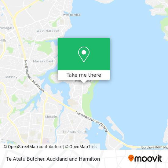 Te Atatu Butcher map