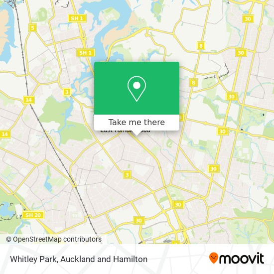 Whitley Park地图