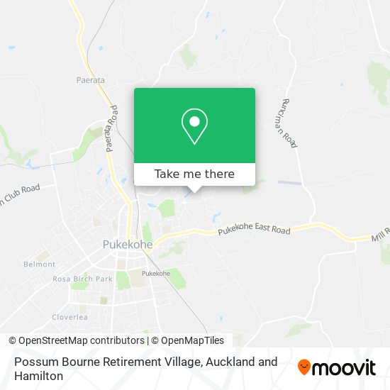 Possum Bourne Retirement Village map
