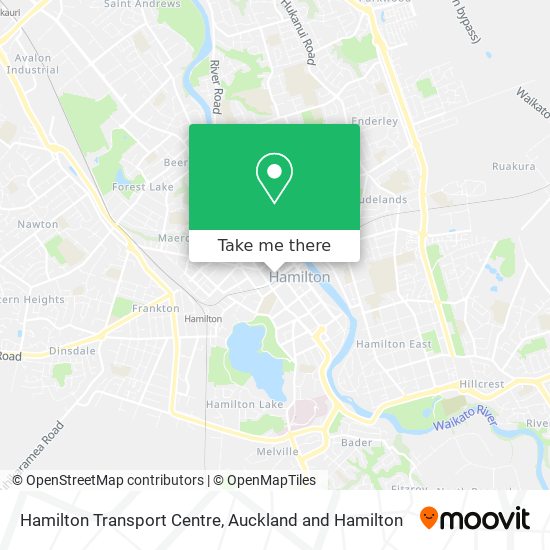 Hamilton Transport Centre map