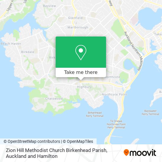 Zion Hill Methodist Church Birkenhead  Parish map