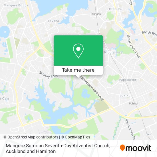 Mangere Samoan Seventh-Day Adventist Church map