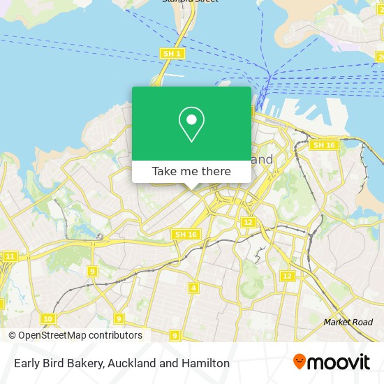 Early Bird Bakery map