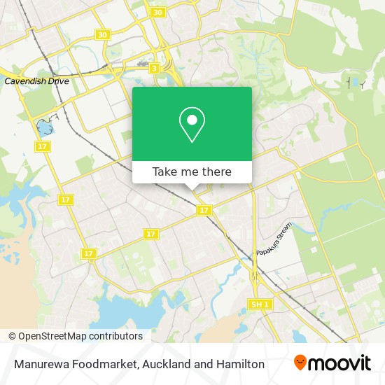 Manurewa Foodmarket map