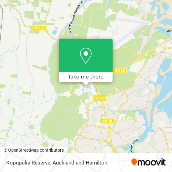 Kopupaka Reserve map