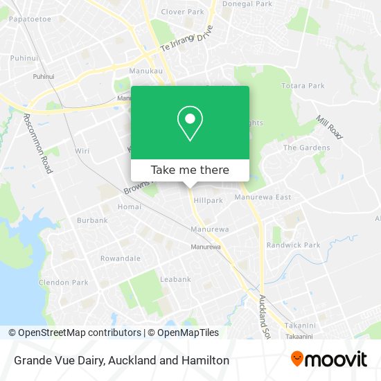 Grande Vue Dairy map