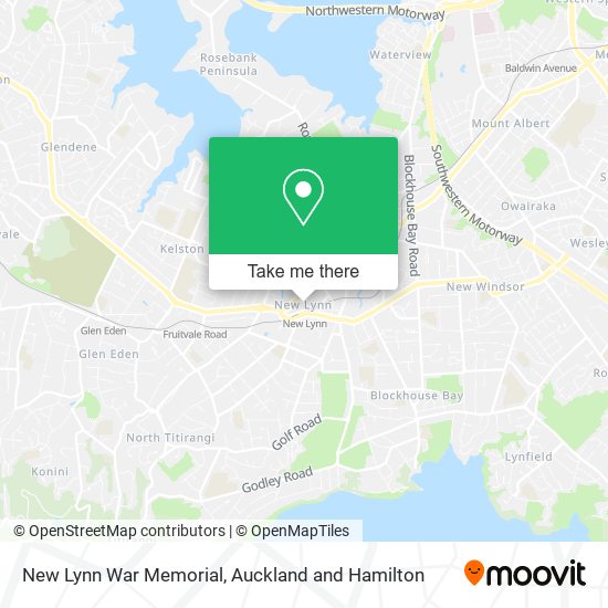 New Lynn War Memorial map