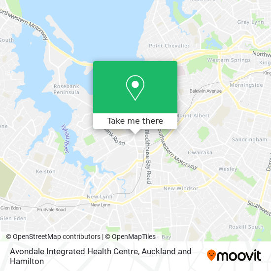 Avondale Integrated Health Centre map